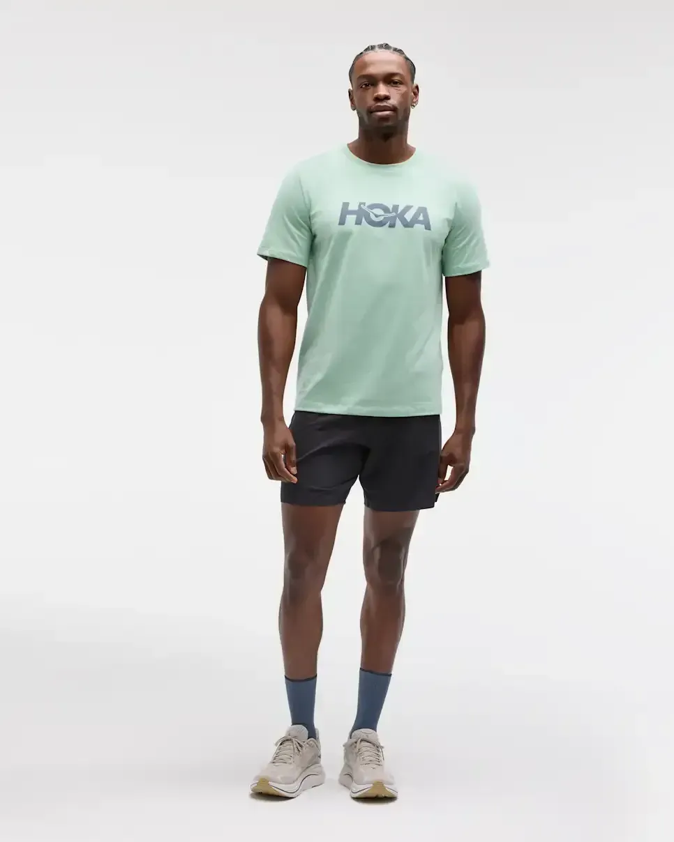 HOKA Core Logo Graphic Tee Sage