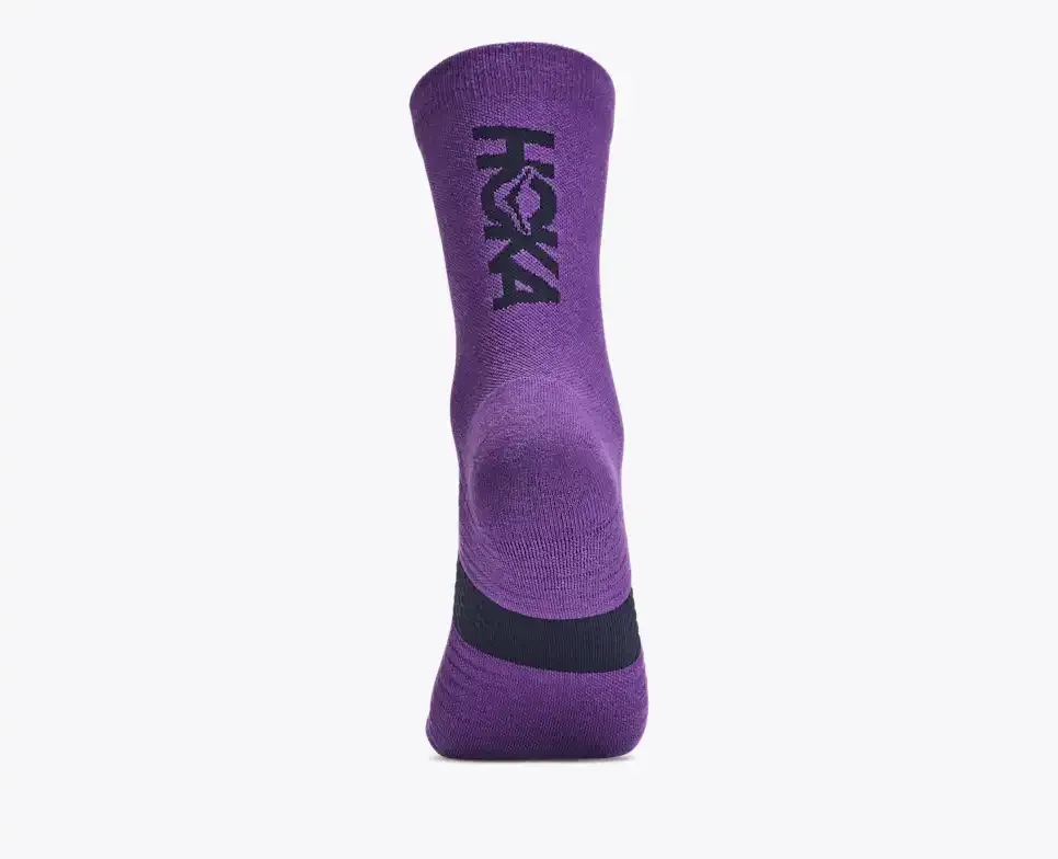 HOKA Graphic Crew Run Sock Virtual Violet