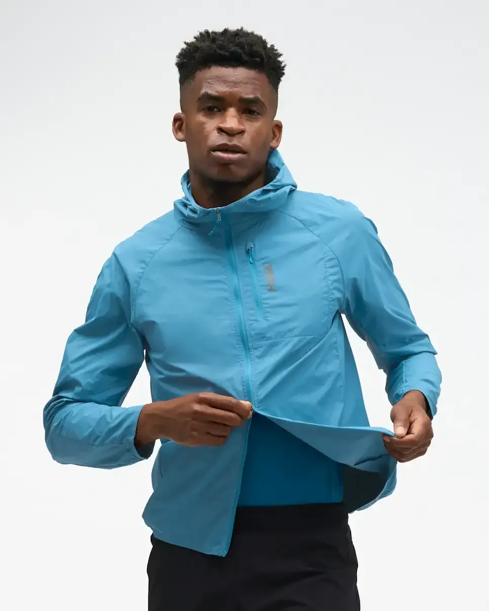 HOKA SkyFlow Wind Jacket Night Glow Blue